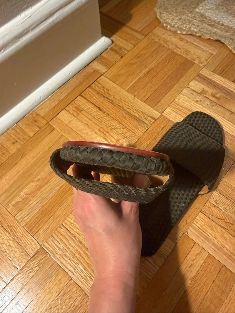 NWOT Naghedi St Barth’s Slide Sandals - Olive - Picture 9 of 12